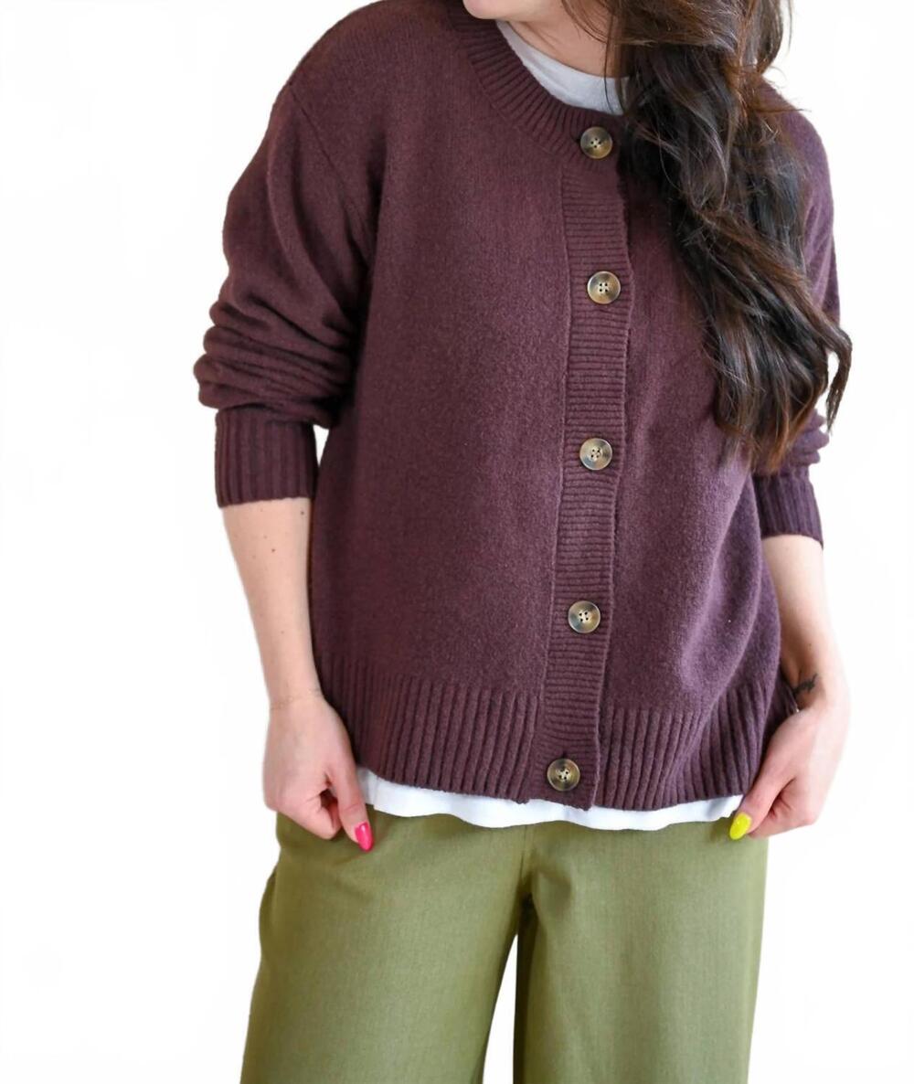NEW Z SUPPLY women's bayview avenue cardigan in purple